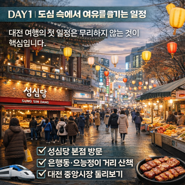 대전 1박 2일 성심당 여행