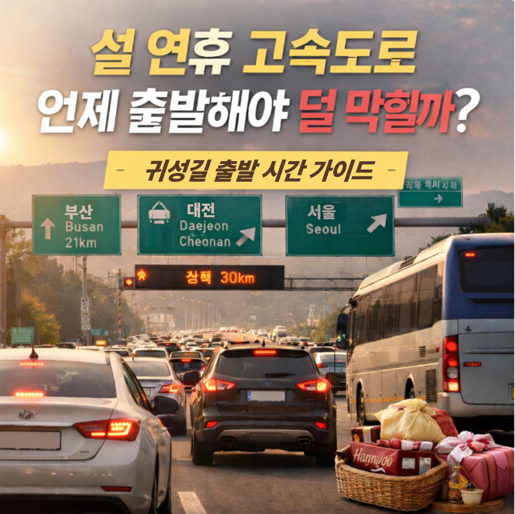 설 연휴 고속도로 귀성길 시간대