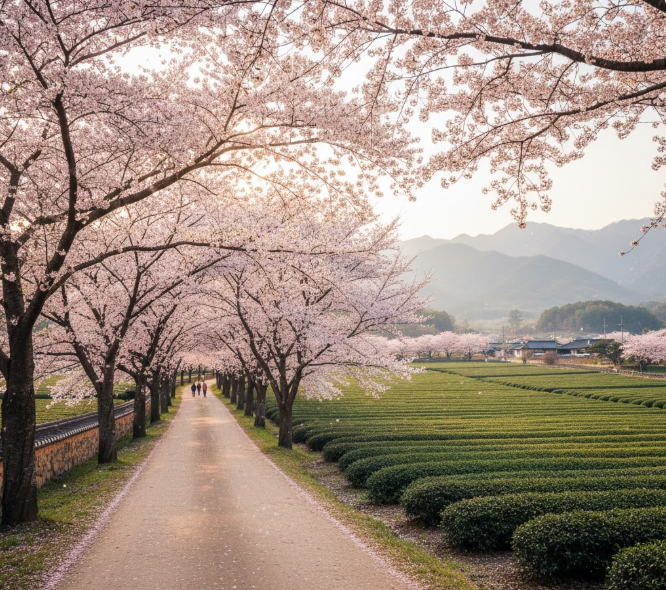 악양 평사리 벚꽃