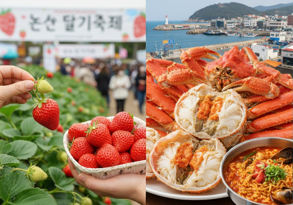 3월 논산딸기축제, 영덕 대게 여행