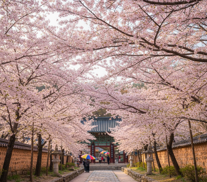 쌍계사 벚꽃터널